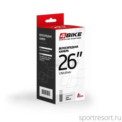 Велокамера 4Bike 26x1.75-2.1 (47/57-559) A/V-48mm
