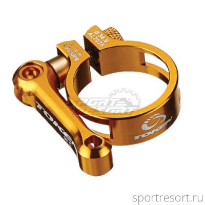 Хомут Token TK1665 QR 34.9mm золотой