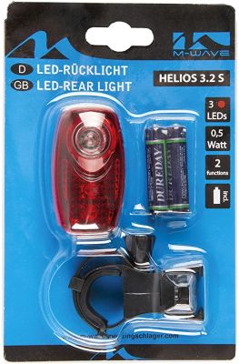 Велофонарь задний M-Wave Helios 3.2 S 5-221041