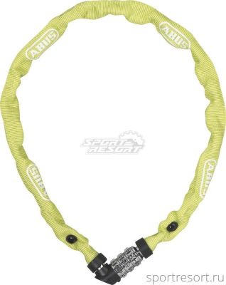 Велозамок ABUS 1200/60 Web цепь с кодом (лайм) 563409