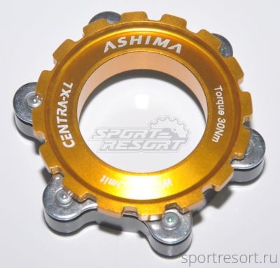 Адаптер Center Lock на 6 болтов Ashima AC03-2 Gold