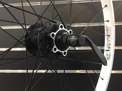 Колесо заднее Alexrims DM24/Shimano M475 Disc White/Black '26
