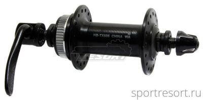 Втулка передняя Shimano Tourney HB-TX505 (36H, C.Lock, черная)