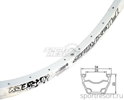 Обод Alexrims SUPRA FRX 26" (559x23mm) 32H White