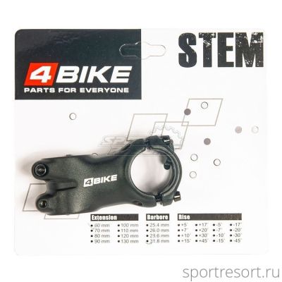 Вынос 4Bike TDS-C301 (1-1/8", 31.8, 60mm, +6°)