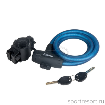 Замок 4Bike 12x1200 (ключ) синий ARV-508-BLU-1200