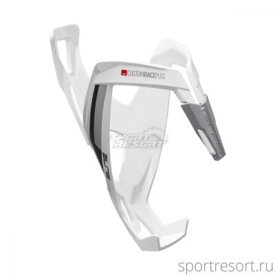 Флягодержатель Elite Custom Race Plus, белый, серый рисунок EL0140652