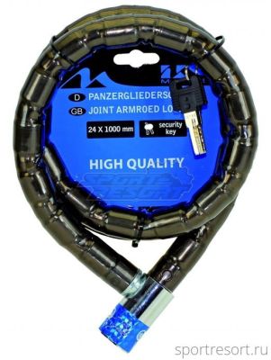 Велозамок M-Wave 24х1000 мм (с ключом) 230815