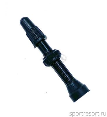 Ниппель для бескамерных колёс E2B F/V-34mm Black (1шт)