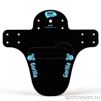 Крыло-щиток Gorilla короткое 3D (синяя графика) IP-GS-BLU 3D