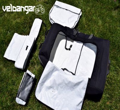 Чехол кофр с колёсами Veloangar №7 Черный с серыми элементами Veloangar №7