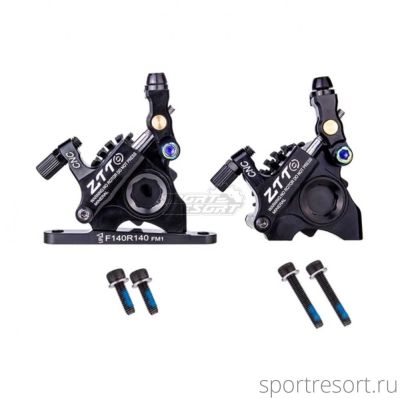 Комплект дисковых тормозов ZTTO Flatmount Disc Brake Set черные