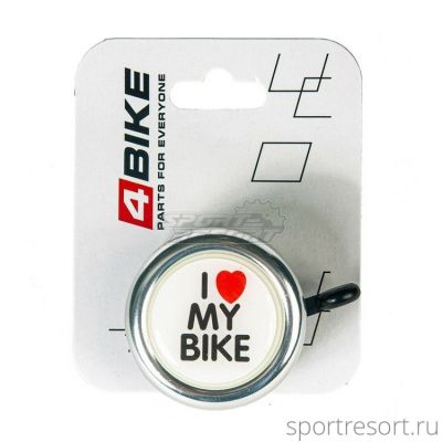 Звонок 4Bike BB3202 54 mm серебристый ARV100033