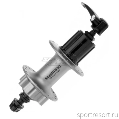 Втулка задняя Shimano Deore FH-M525 (32H, серебро) лого Shimano