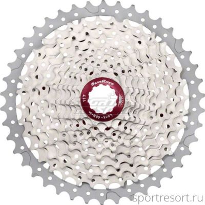 Кассета SunRace CSMX8 (11ск, 11-40T) Metallic Silver