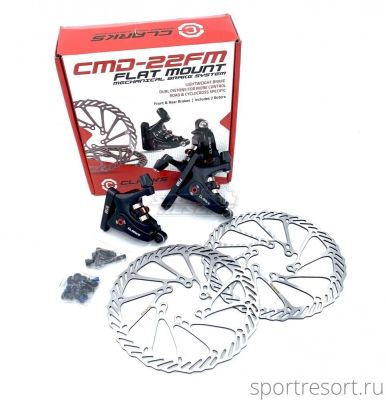 Комплект дисковых тормозов CLARKS CMD-22 Flat Mount Mechanical Disc Brake Set 