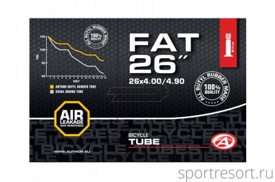 Велокамера Author 26x4.0-4.9 (100/120-559) A/V Fat Bike упак.