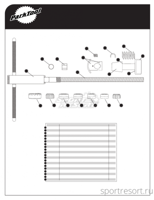 Винт зажима Park Tool 6 - 32 X 3/8 для HTR-1 PTL743-1