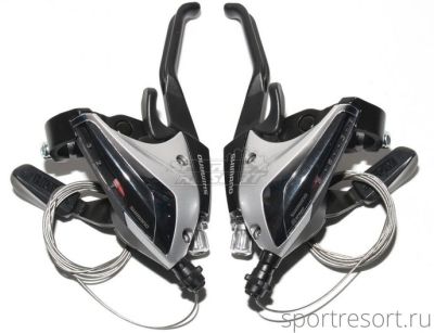 Ручки Dual Control Shimano Altus/Acera ST-EF60 (3х7ск, серебро)
