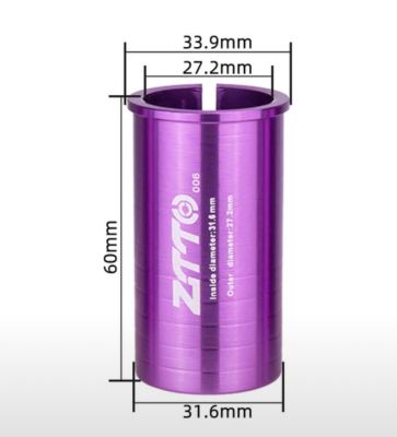 Подседельный переходник ZTTO 27.2-31.6 мм