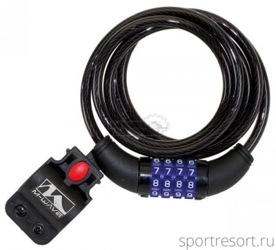 Велозамок M-Wave 8х1500 мм кодовый 5-230170