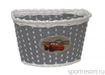 Корзина на детский велосипед M-Wave (бело-серая) 00-170432
