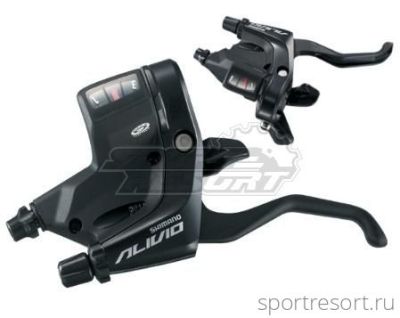 Ручки Dual Control Shimano Alivio ST-M410 (3x8ск, черные)