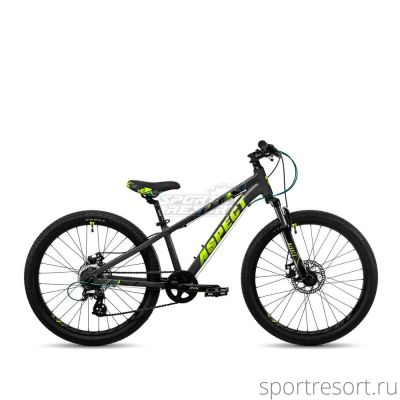 Велосипед Aspect Winner 24" черно-зеленый (2023) Aspect Winner 24 black/green (2023)