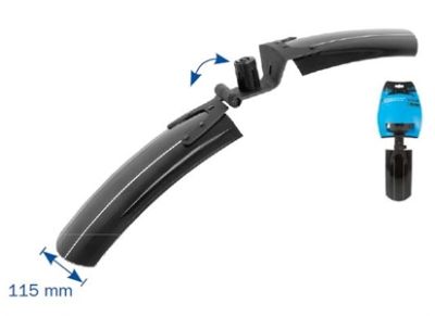 Крыло переднее M-Wave Mud Max Fat Front 115 мм Black 386205