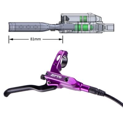 Комплект дисковых тормозов ZTTO 4-Piston Disc Brake Set фиолетовые