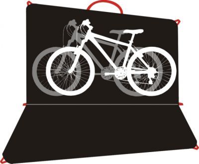 Чехол для велосипеда Veloangar №1 (без снятия колес) Черный с красными элементами Veloangar №1