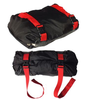 Чехол для велосипеда Veloangar №32 (с карманом под колесо) Серый с голубыми элементами V32new-grey-blue