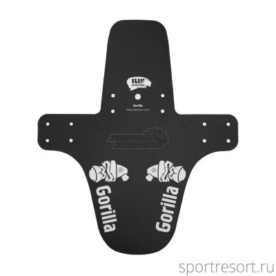 Крыло-щиток Gorilla длинное (белая графика) в шапке IP-GL-WIN