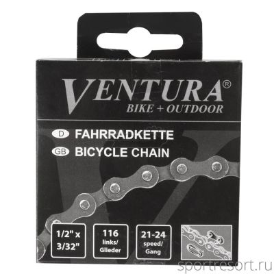 Цепь Ventura 8 speed 1/2 х3/32 (8ск,116зв)