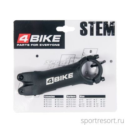Вынос 4Bike TDS-C302 (1-1/8", 31.8, 75mm, 10°)
