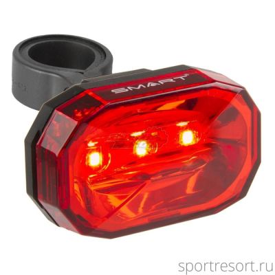 Велофонарь задний SMART Diamond battery flashing light 5-221520