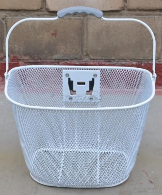 Корзина на руль SunnyWhell TL-381MSH (съемная) белая TL-381MSH