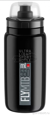 Фляга Elite Fly MTB 550 мл (черная, колпак) EL01604311
