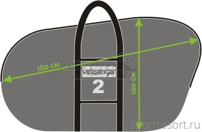 Чехол для велосипеда Veloangar №2 Черный с голубыми элементами Veloangar №2