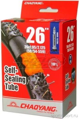 Велокамера Chaoyang 26x1.95/2.125 F/V-48mm АНТИПРОКОЛ