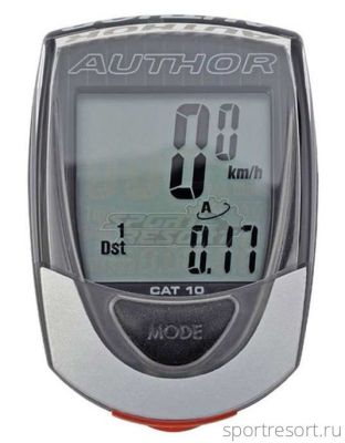 Велокомпьютер Author CAT10 silver-black 8-13111060