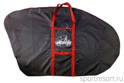 Чехол для велосипеда Veloangar №2 Черный с красными элементами v2-black-red