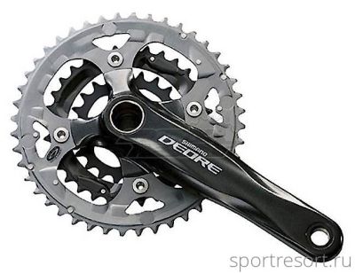Система Shimano Deore FC-M590 9ск (44/32/22T, 175mm, черная)