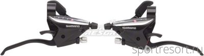 Ручки Dual Control Shimano ST-EF65 (3х9ск, под 3 пальца, черные)