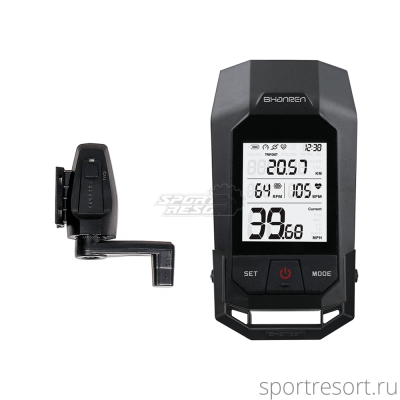 Велокомпьютер Shanren Raptor II Pro + фара 400LM SR-BLC10-B