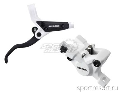 Тормоз дисковый Shimano Non-Series M445-W передний (1000мм, белый)