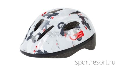 Велосипедный шлем Green Cycle Kitty белый (50-54см) HEL-96-92