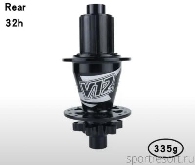 Втулка задняя Lqleqi V12 (142x12мм, 32H) Black