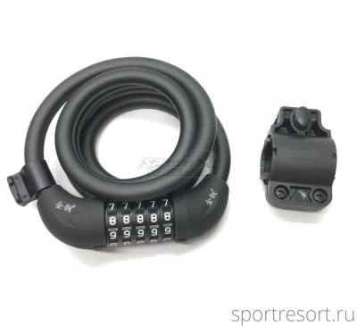 Замок JinJian Velo-Lock 12x1500 (код) black JJ509_1500_BLK