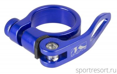 Хомут M-Wave Seat Clamp QR 34.9mm Blue